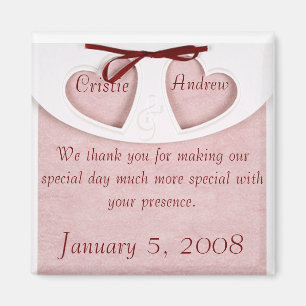 Magnet Elegant Wedding Favor - Personaliseer het!