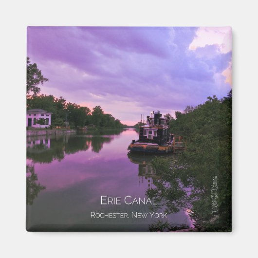 Magnet - Erie Canal bij Sunset (Voorkant)