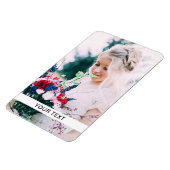 Magnet Flexibel uw foto & tekst wit Magneet (Linkerzijde)