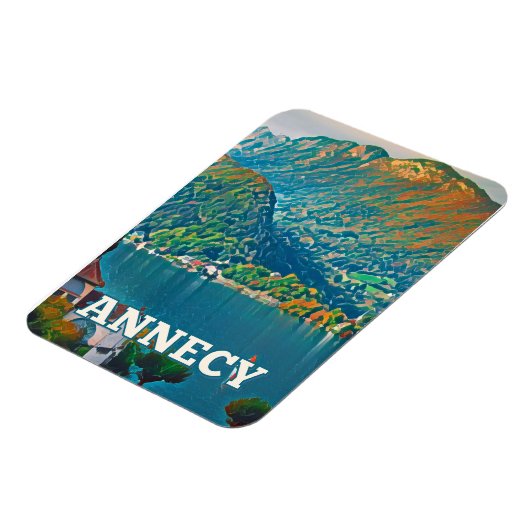 Magnet Flexible Annecy Photo Vintage Magneet (Linkerzijde)