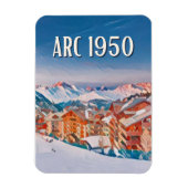 Magnet Flexible Les Arcs 1950 Skigebied Magneet (Verticaal)
