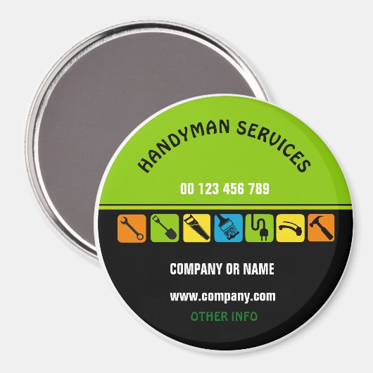 Magnet for handyman (Voorkant / Achterkant)