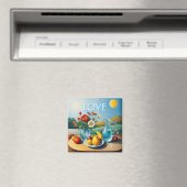 Magnet for Refrigerato:r Bless Your Food With Love (Insitu (Vaatwasser))