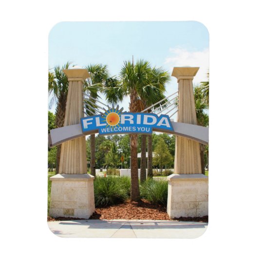 Magnet, Fotografie of "Florida Welcomes You" Magneet (Verticaal)