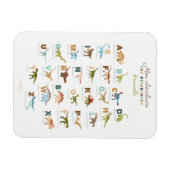 Magnet Frigo Abacedaire Dinosaures (Fransman) Magneet (Horizontaal)