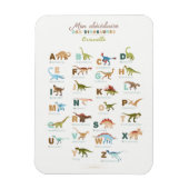 Magnet Frigo Abacedaire Dinosaures (Fransman) Magneet (Verticaal)