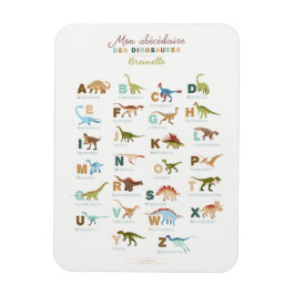 Magnet Frigo Abacedaire Dinosaures (Fransman) Magneet