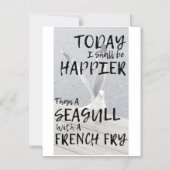 Magnet Funny Seagull-citaat Magnetische Uitnodiging (Voorkant)