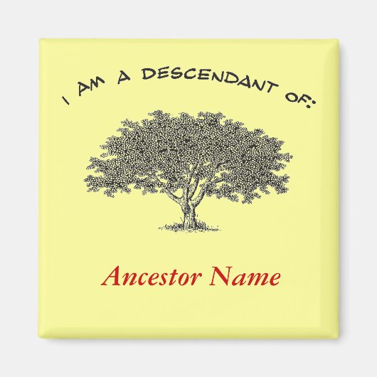 Magnet - Genalogische boom (Voorkant)