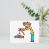 Magnet Gevist Briefkaart (Staand voorkant)