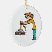 Magnet Gevist Keramisch Ornament (Rechts)