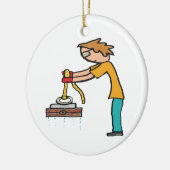 Magnet Gevist Keramisch Ornament (Links)