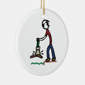 Magnet Gevist Keramisch Ornament (Rechts)