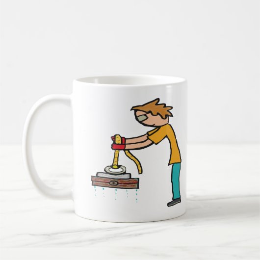 Magnet Gevist Koffiemok (Links)