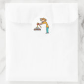Magnet Gevist Ronde Sticker (Tas)