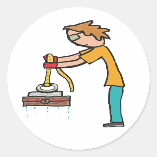 Magnet Gevist Ronde Sticker (Voorkant)