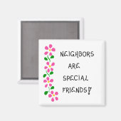 Magnet- Gift voor Buren - Citaat over Vrienden Magneet (Voorkant / Achterkant)