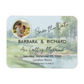MAGNET Golf Theme Photo Wedding Save the Date Magneet (Horizontaal)