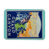 Magnet, Grand Canyon vintage reiskunst Magneet (Horizontaal)