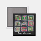 Magnet - Granny Squares (Voorkant / Achterkant)