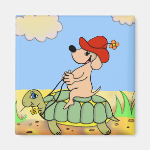 magnet " grappige dieren " - schildpad