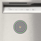 Magnet Green en Roze Toothed Rings (Insitu (Vaatwasser))