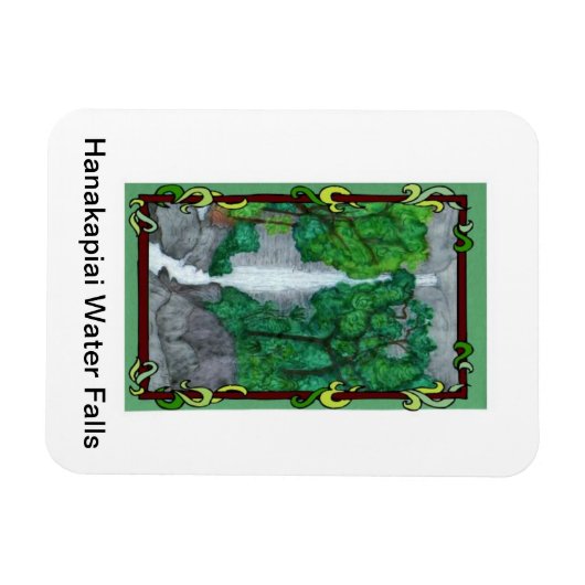 Magnet-Hanakapiai Water Herfsten Magneet (Horizontaal)