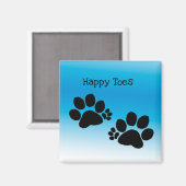 Magnet - Happy Toes (Voorkant / Achterkant)