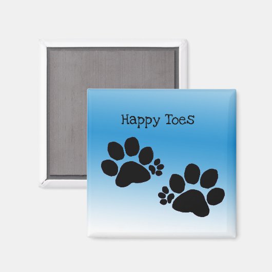 Magnet - Happy Toes (Voorkant / Achterkant)