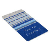 Magnet - Het Patroon van de hak in Blauwe Stripes Magneet (Rechterzijde)