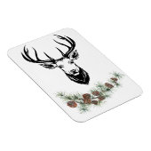 Magnet - Hirsch und Tannenzweige Magneet (Rechterzijde)