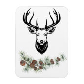 Magnet - Hirsch und Tannenzweige Magneet (Verticaal)