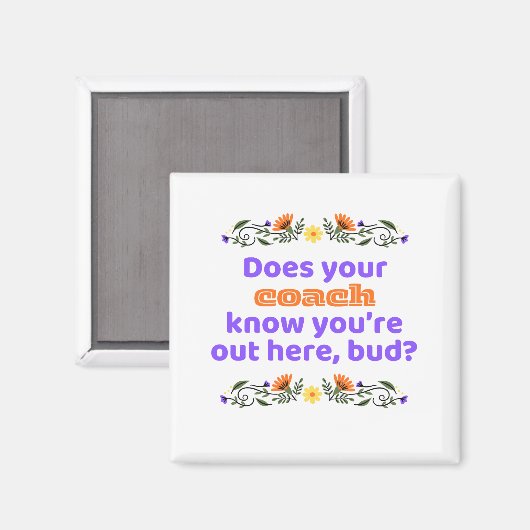 Magnet hockey gift does coach know (Voorkant / Achterkant)