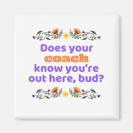 Magnet hockey gift does coach know (Voorkant)