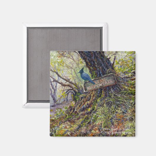 Magnet "Hou alsjeblieft op pad" (Voorkant / Achterkant)