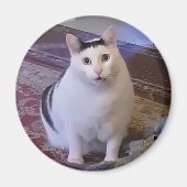 Magnet Huh Cat Meme (Voorkant)