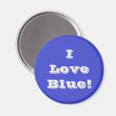 Magnet I Love Blue (Voorkant / Achterkant)