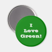 Magnet I Love Green (Voorkant / Achterkant)