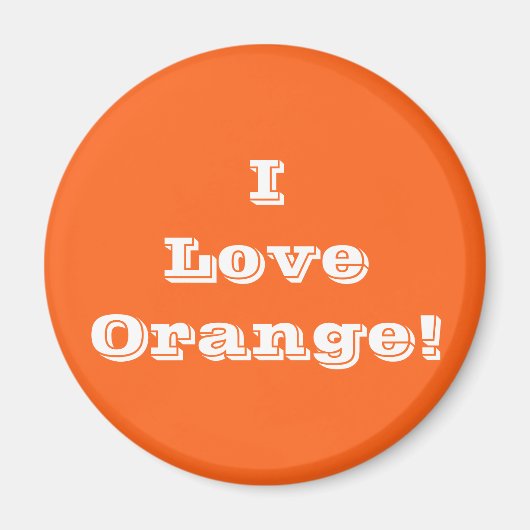Magnet I Love Oranje (Voorkant)