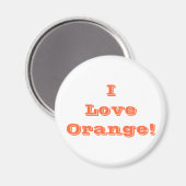 Magnet I Love Oranje (Voorkant / Achterkant)
