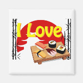 Magnet I Love Sushis (Voorkant)