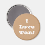Magnet I Love Tan (Voorkant / Achterkant)