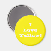 Magnet I Love Yellow (Voorkant / Achterkant)