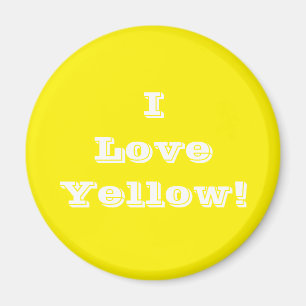 Magnet I Love Yellow