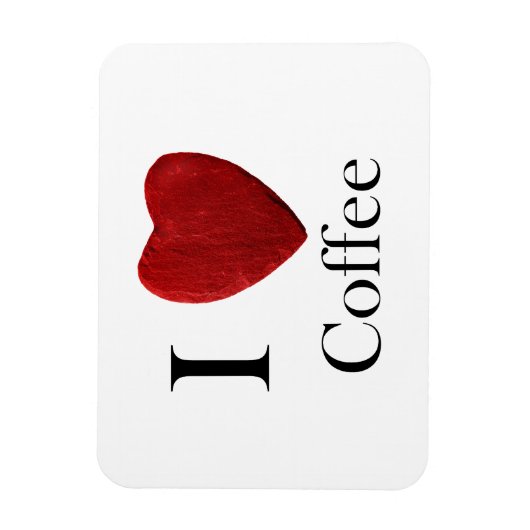 Magnet ik hou van koffie magneet (Verticaal)