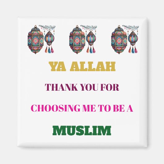 Magnet- Islamic Lantern Magnets Magneet (Voorkant)