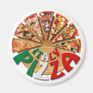 Magnet Italy Pizza op het snijbord