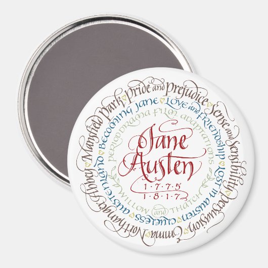 Magnet - Jane Austen Periode Drama Adaptaties (Voorkant / Achterkant)
