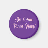Magnet Je t'aime Pinot Noir  (Voorkant)