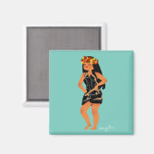 Magnet Jeanne's Pareu (Voorkant / Achterkant)